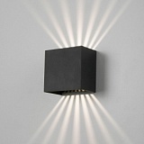 Уличный настенный светодиодный светильник Elektrostandard Sole 35149/D черный a058892
